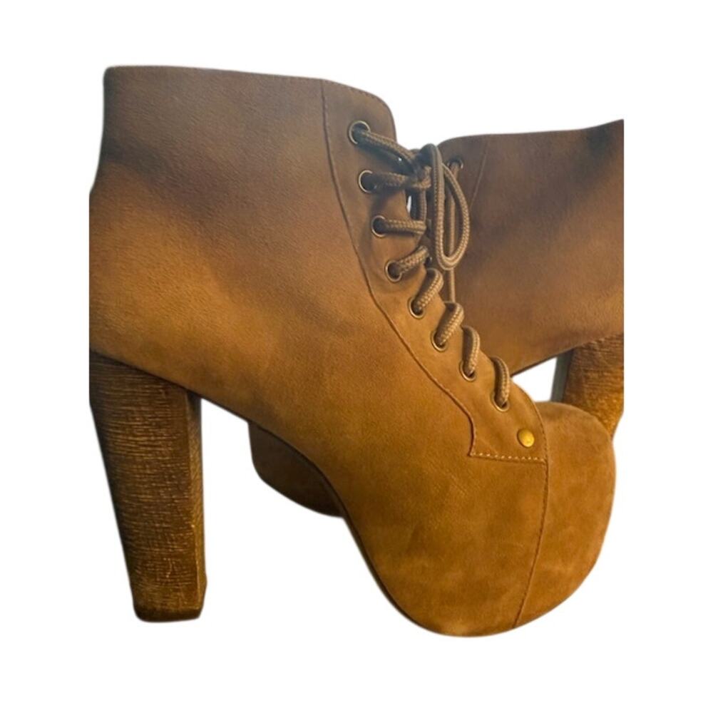 Jeffrey Campbell Suede "Lita" Platform Ankle Boots size 6